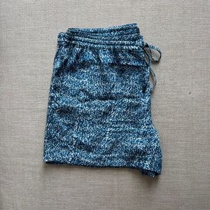 NEW Vince Blue Silk Shorts